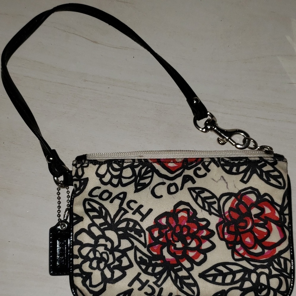 Small Coach Change Purse Clutch